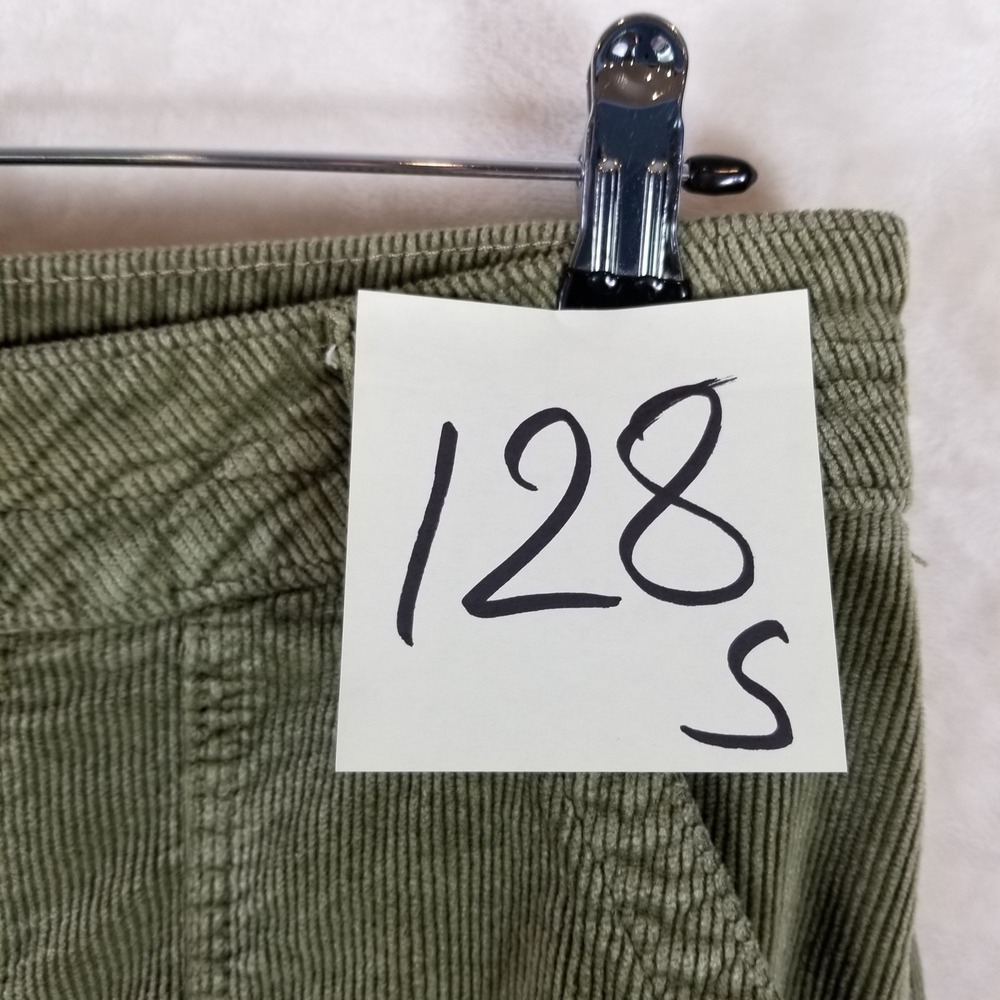 Pilcro Anthropologie Utility Pants Sz 29 Olive Green Corduroy‎ Articulated Knee - Picture 7 of 7
